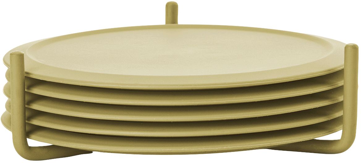 Zone Denmark Singles sous-verres 10x10x3.1 cm vert 32231