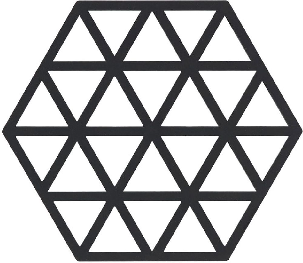 Zone Denmark Triangles support de cuisine 16x14x1 cm noir 330225