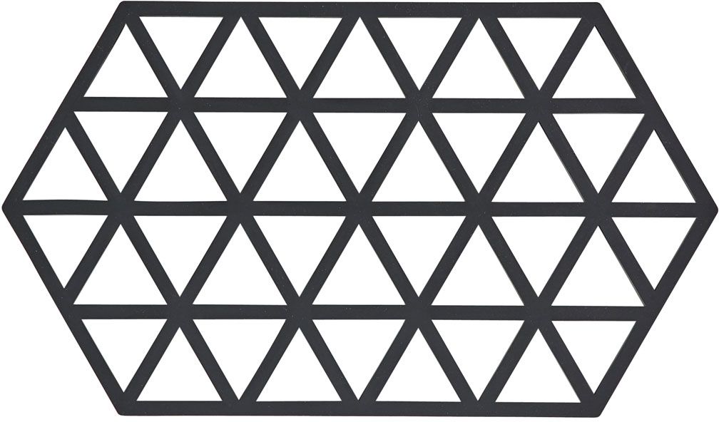 Zone Denmark Triangles support de cuisine 38x24x1 cm noir 330311