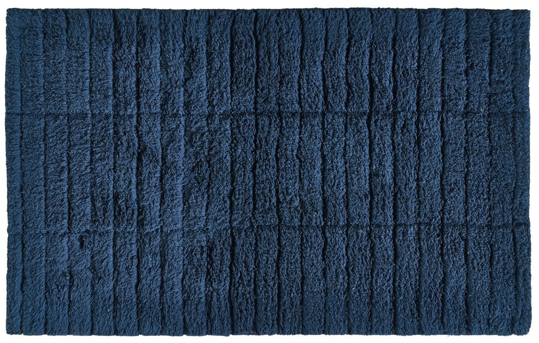 Zone Denmark Tiles tapis de bain 80x50 cm rectangulaire bleu 13541