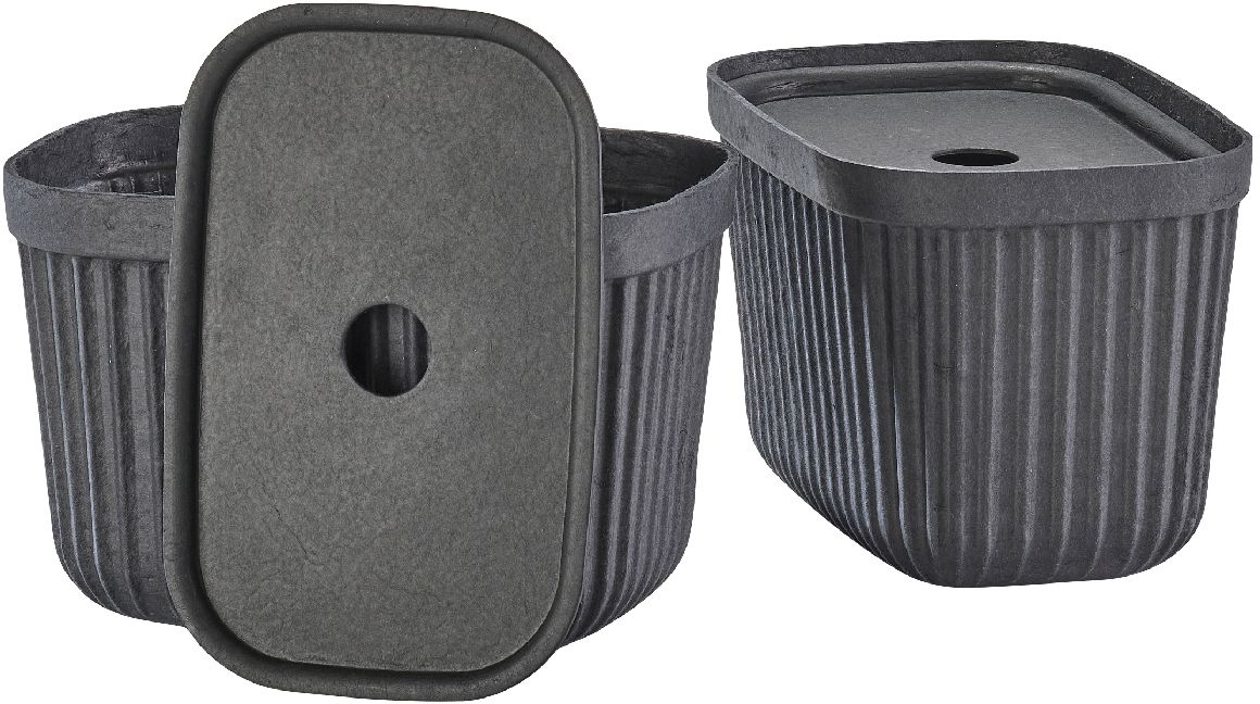 Zone Denmark Pulp récipient de salle de bain noir 31770