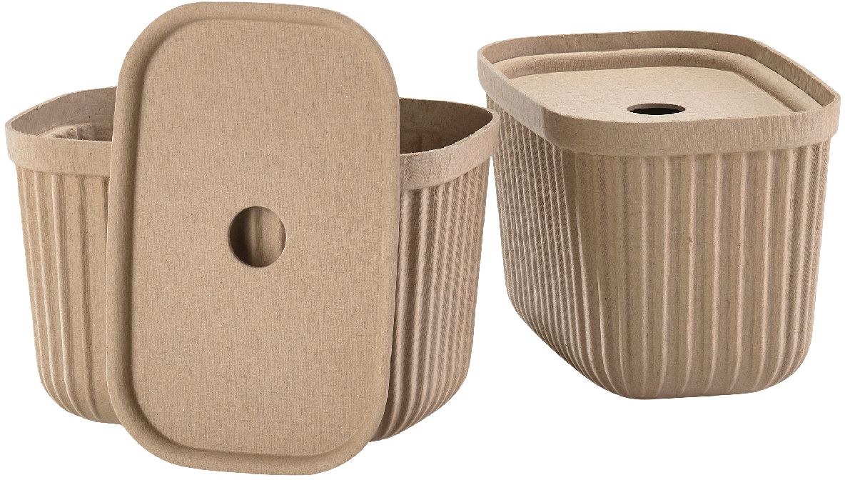 Zone Denmark Pulp récipient de salle de bain marron 31766