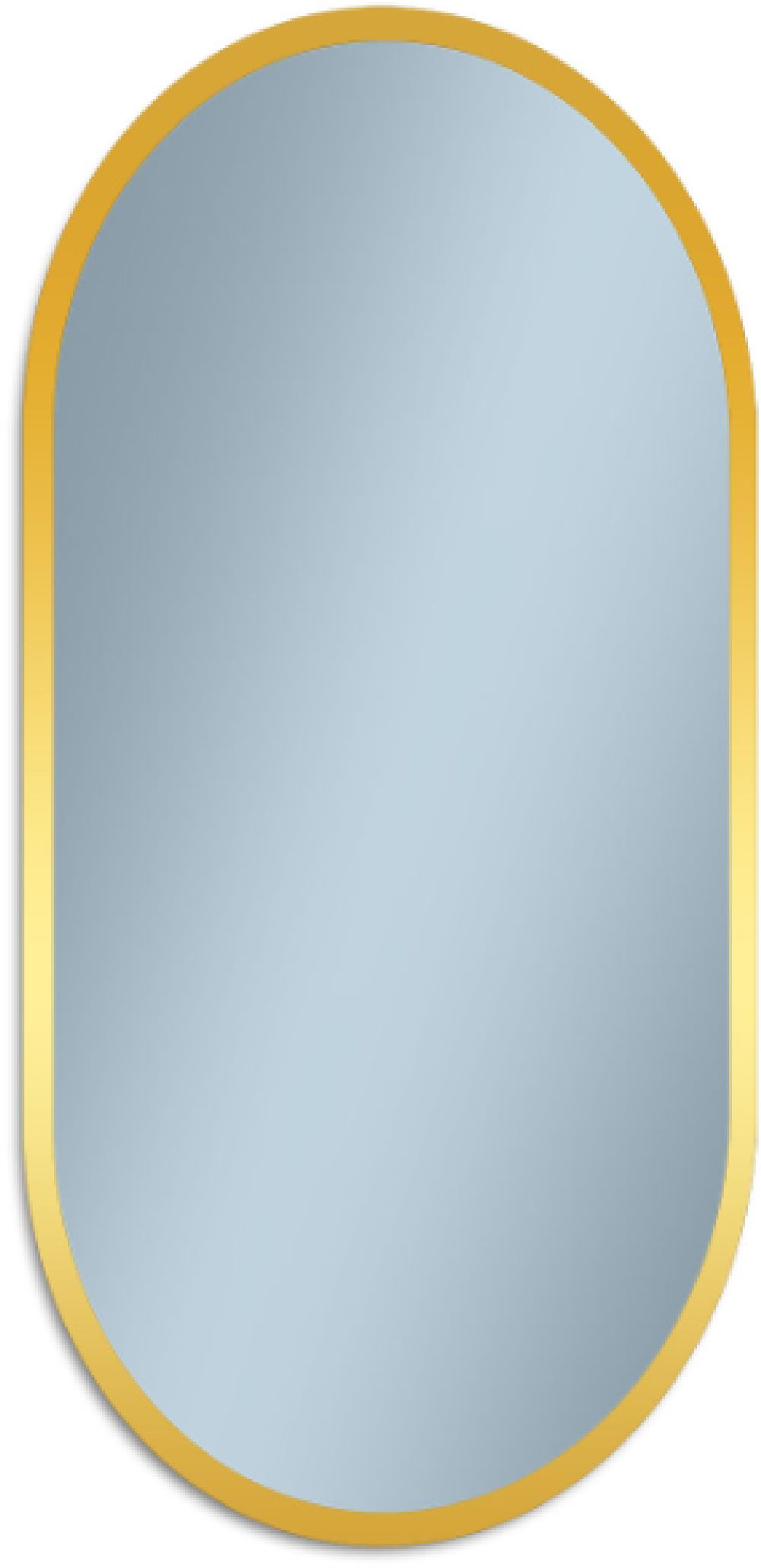 Venti Oslo miroir 50x90 cm ovale avec éclairage doré 5907722357007