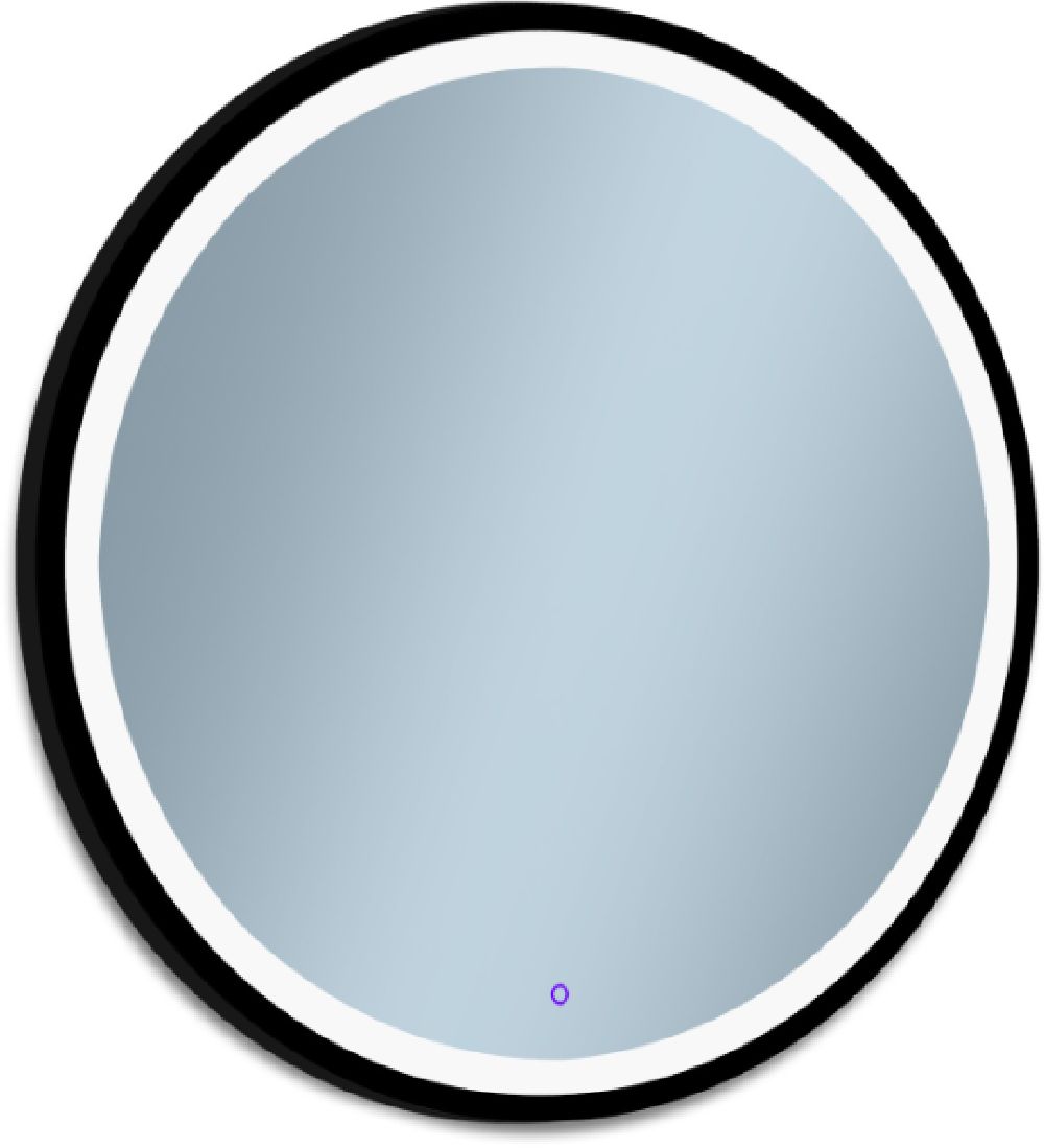 Venti Rund LED II miroir 80x80 cm circulaire avec éclairage noir 5907459662665