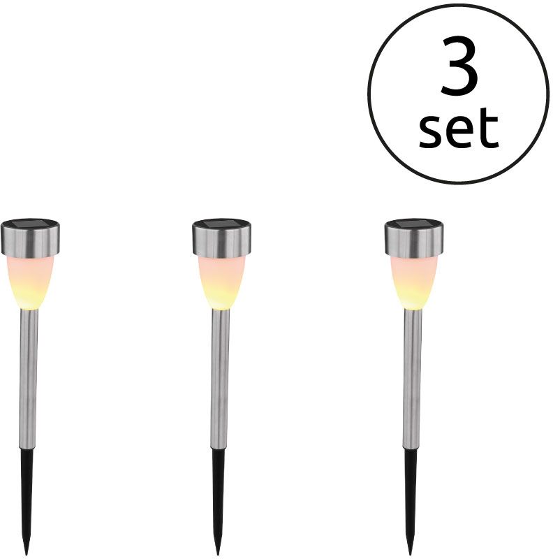 Globo Lighting Solar lampadaire 1x0.06 W acier 33576-3