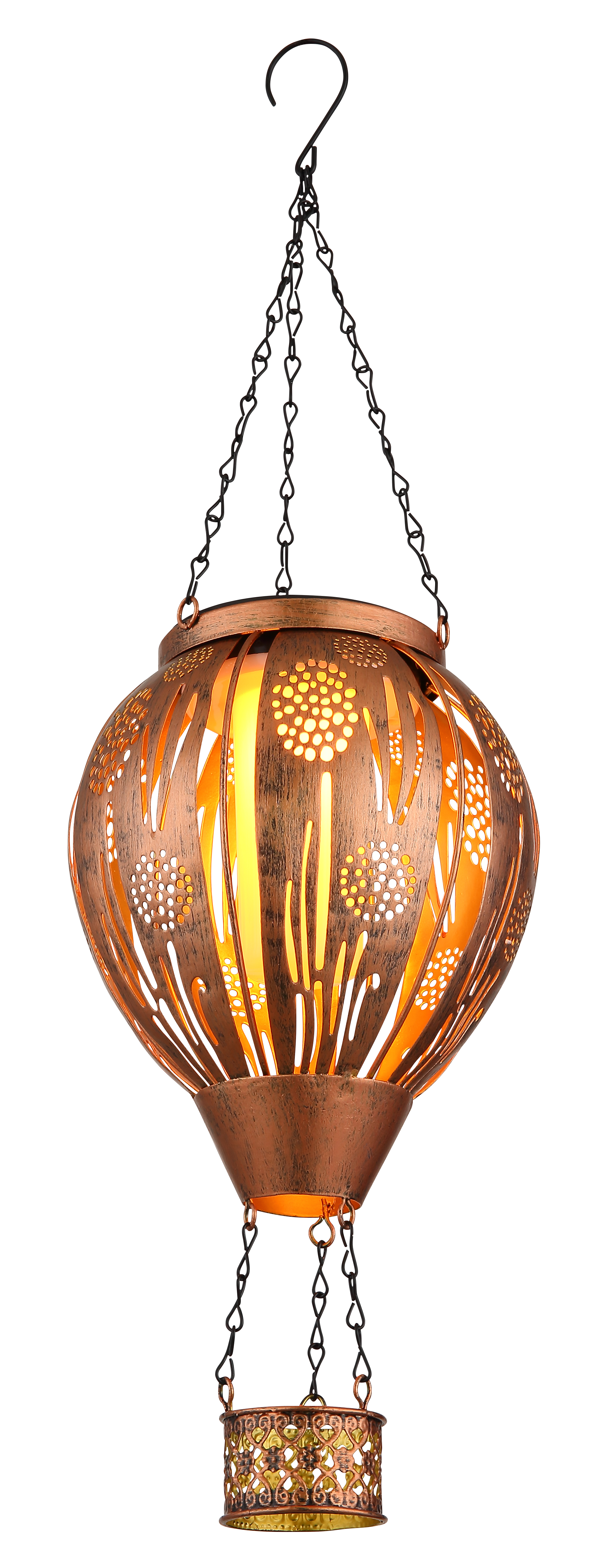 Globo Lighting Solar lampe solaire suspendue 1x0.02 W cuivre 36140