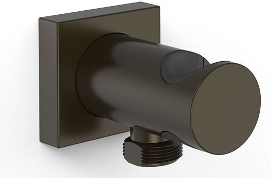 Tres raccord coudé avec support noir 21118221KMB