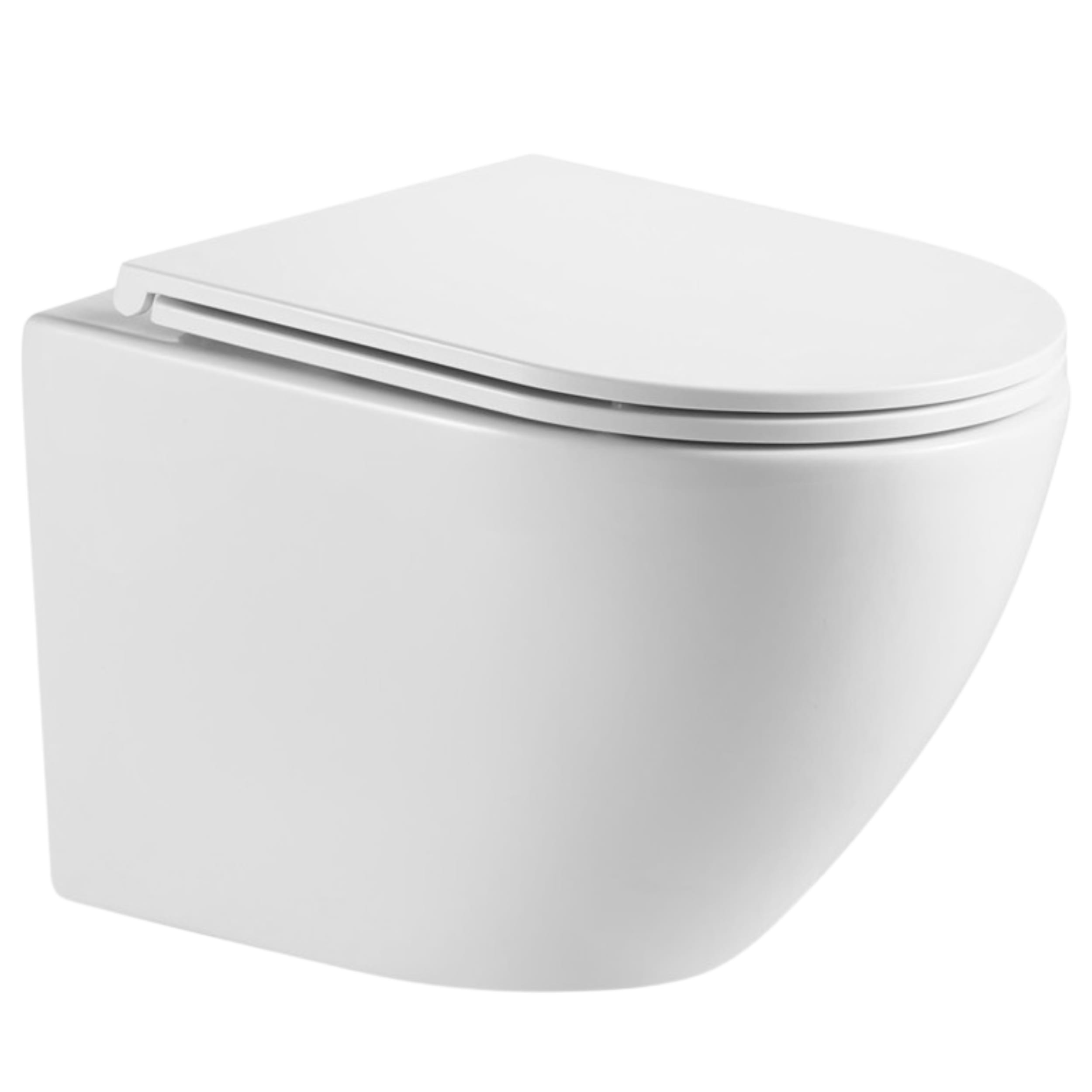 Invena Limnos cuvette wc avec abattant à descente lente suspendue oui oui blanc brillant CE-93-001