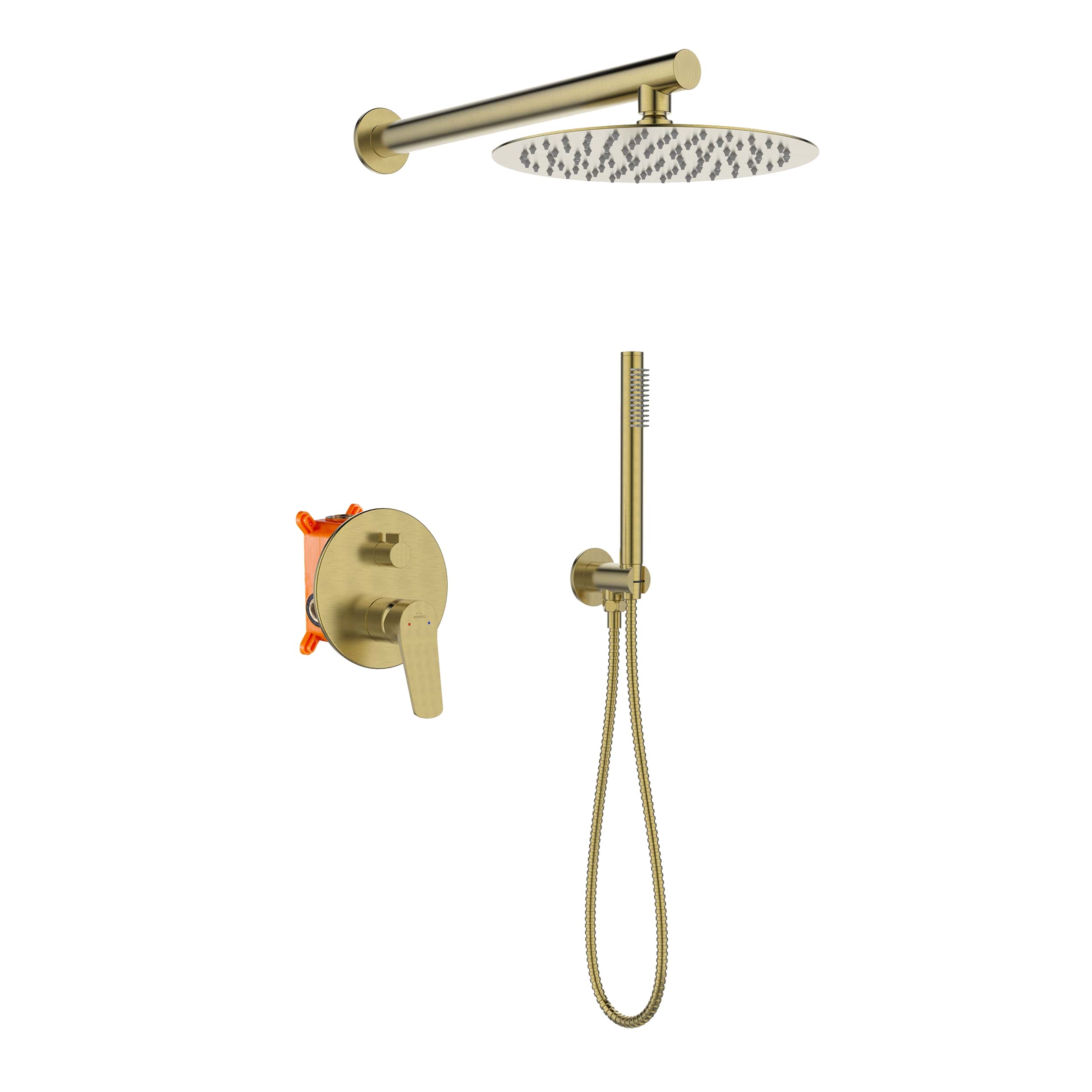 Invena Alonia ensemble de douche encastré oui doré BS-70-009