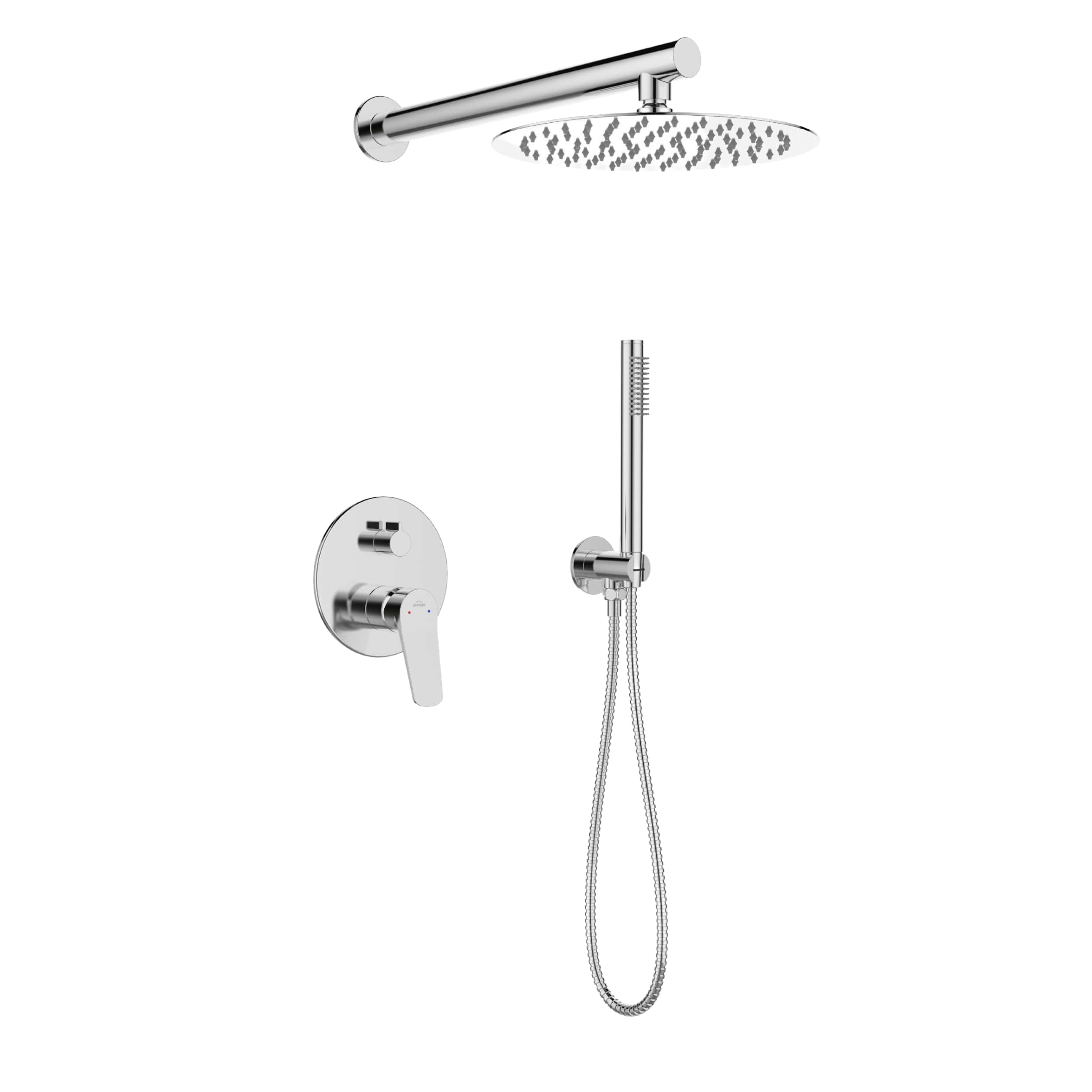 Invena Alonia ensemble de douche encastré oui chrome BS-70-001