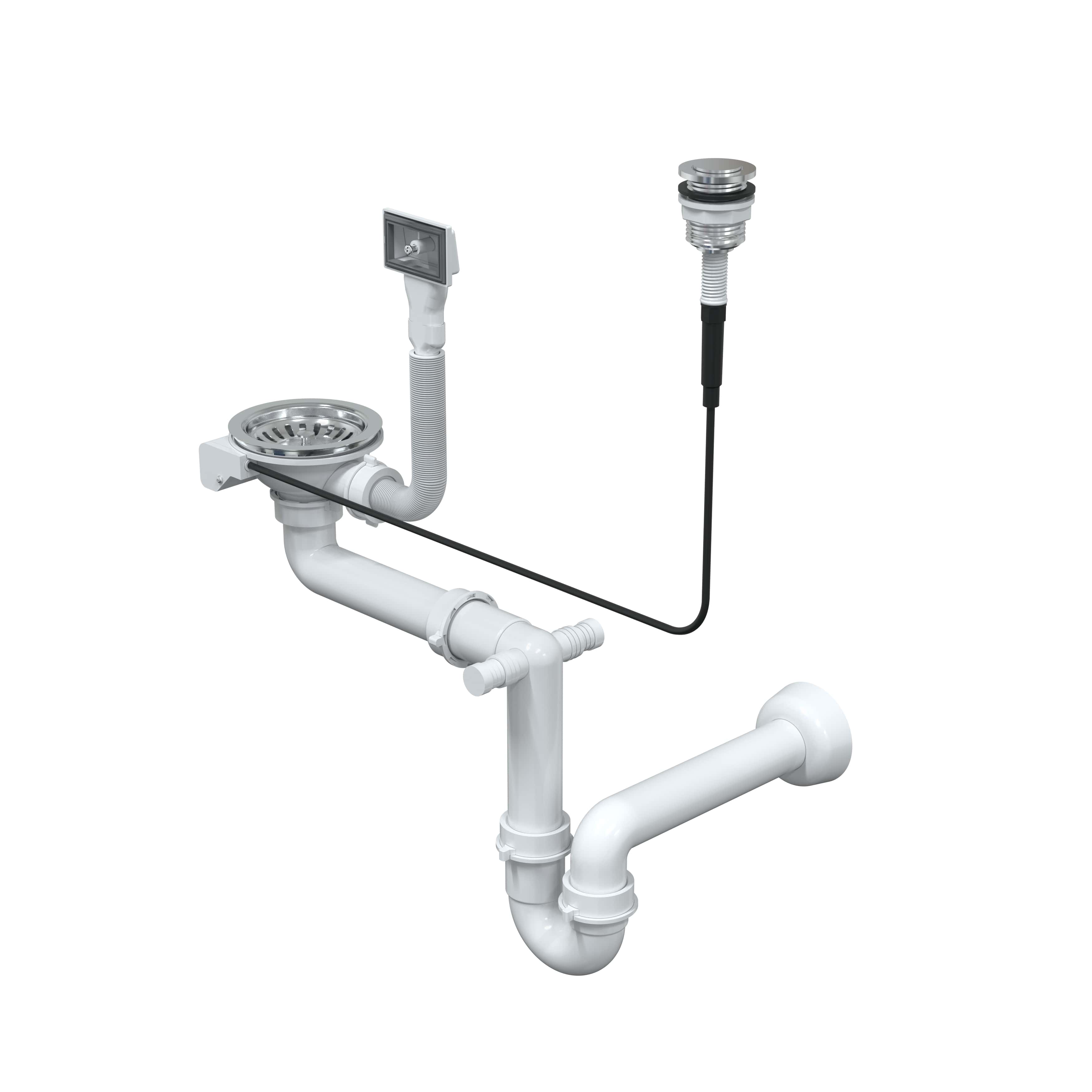 Quadron Save Space évacuation d’évier OP1SSS4