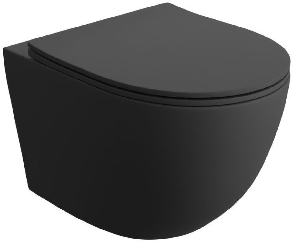 LaVita Sinto Black 3.0 cuvette wc avec abattant à descente lente suspendue oui noir mat 5900378356769
