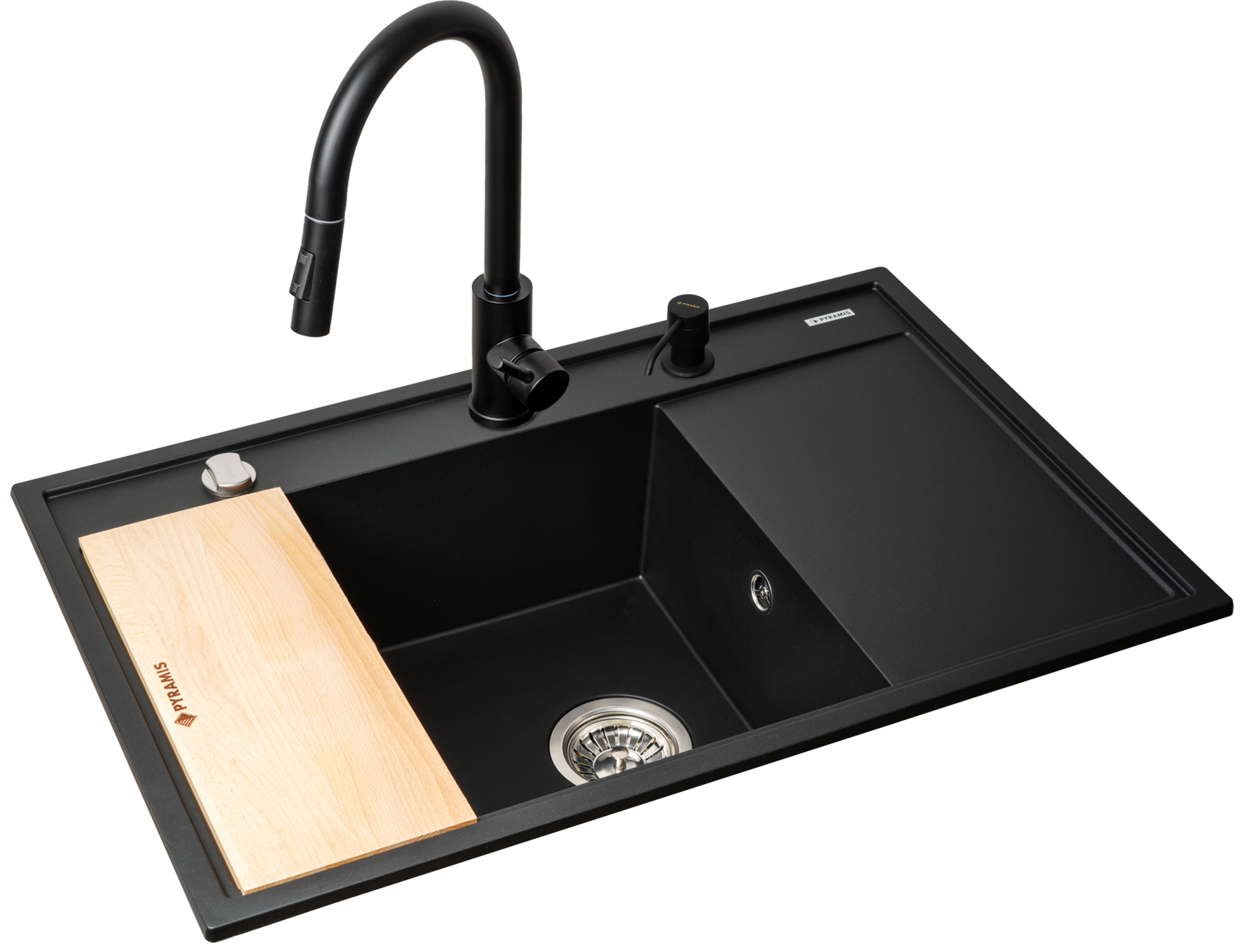 Pyramis Camea évier avec mitigeur noir/noire 070168401I
