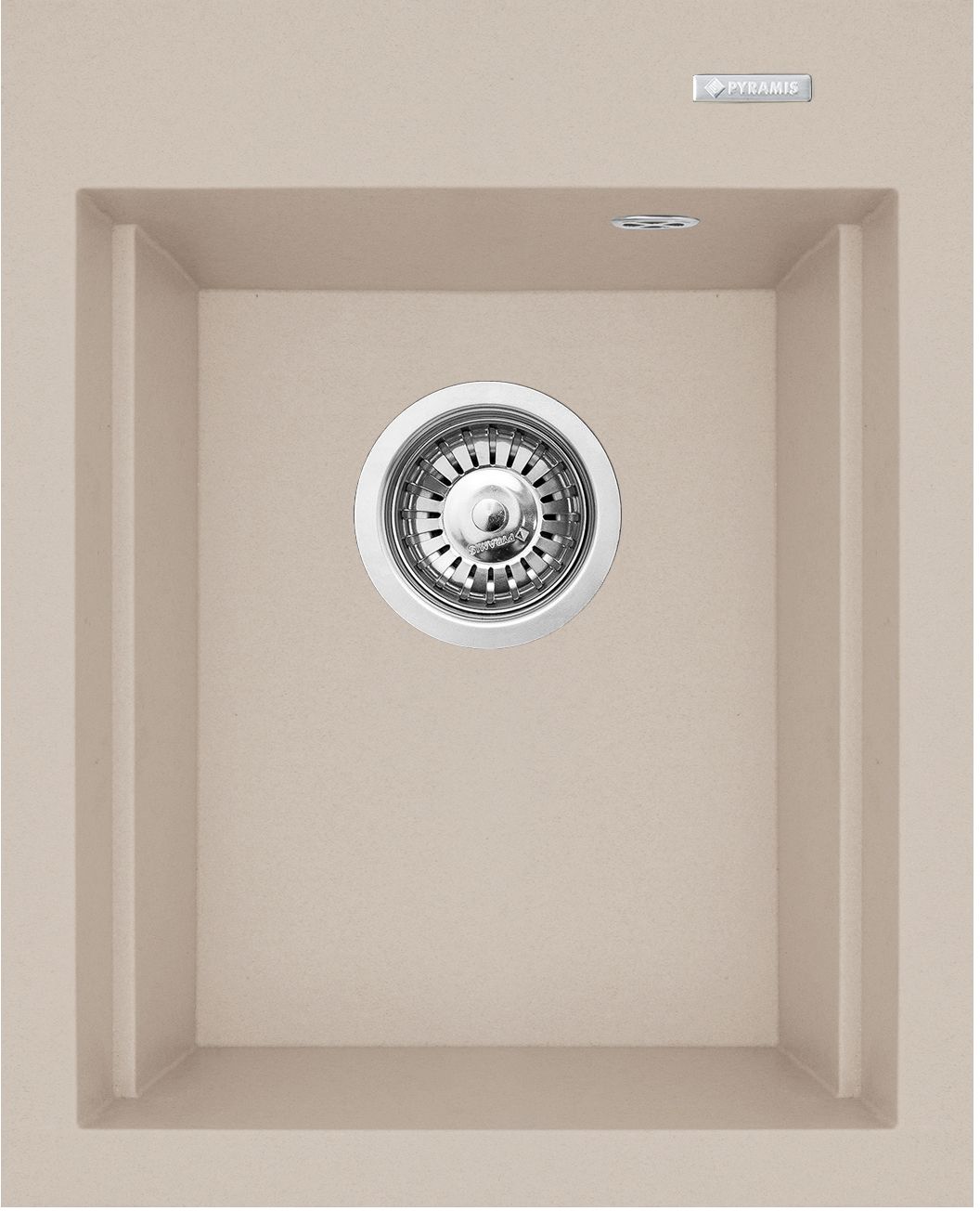 Pyramis Siros évier en granit 48x39 cm beige 070180212