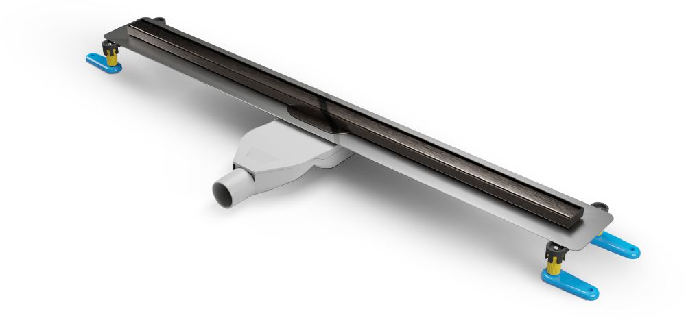 New Trendy Visio Slim GunMetal évacuation linéaire 60 cm OL-0091