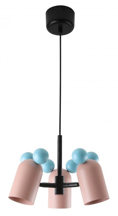 GTV Mouse lampe suspendue 3x25 W rose OS-MOUS-20-DEC