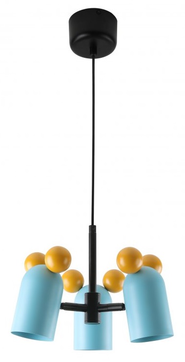 GTV Mouse lampe suspendue 3x25 W bleu OS-MOUS-25-DEC