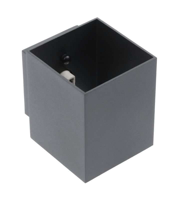 GTV Campione applique murale 1x40 W noir OS-CAMD40WG9KW-00