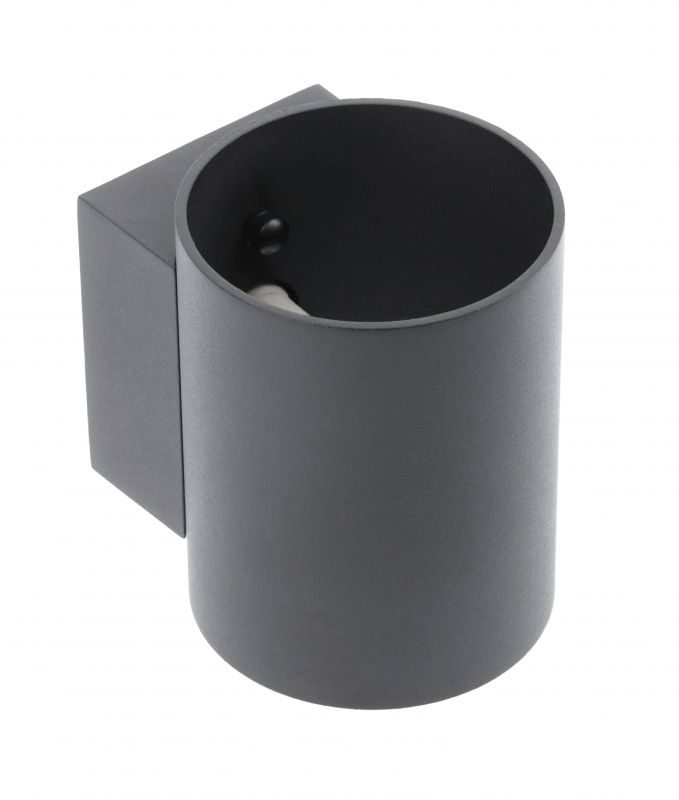 GTV Campione applique murale 1x40 W noir OS-CAMD40WG9OK-00