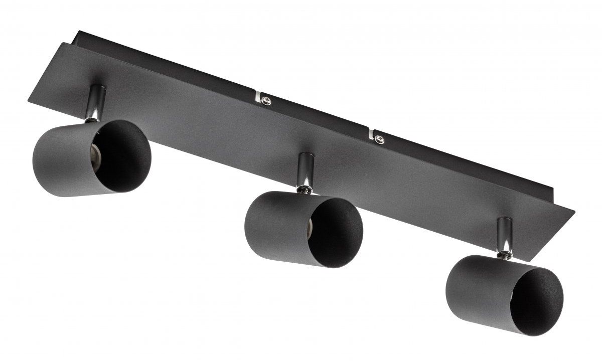 GTV Veneto plafonnier 3x20 W noir OS-VEN20WO3-10