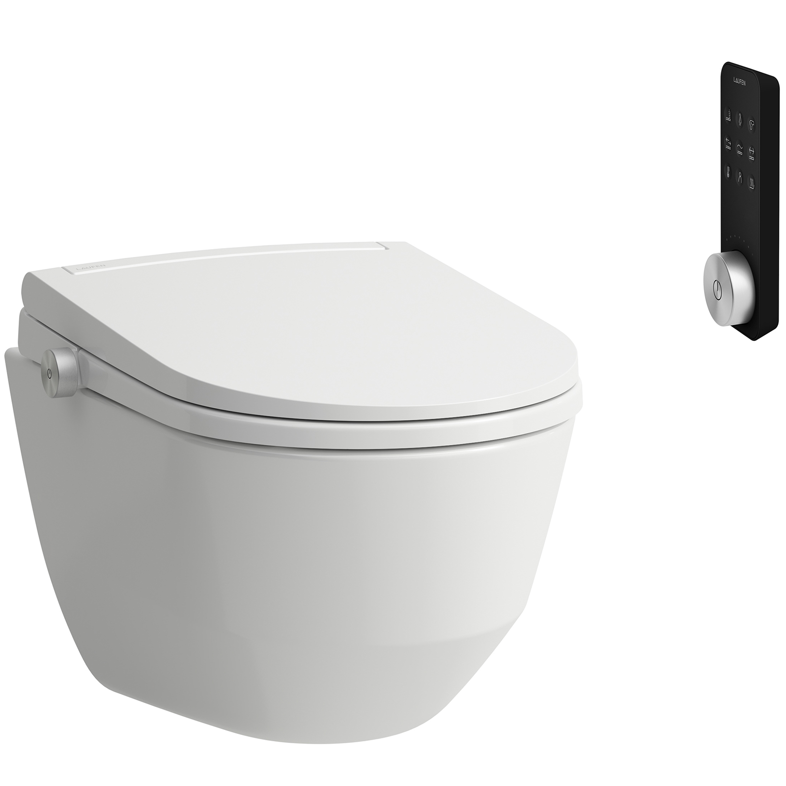 Laufen Cleanet Pro toilette lavante avec bouton de commande suspendue sans collerette blanc H600890000S002