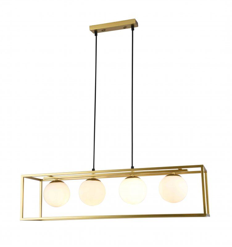 GTV Avelin lampe suspendue 4x40 W doré OS-AVEL3-40-DEC