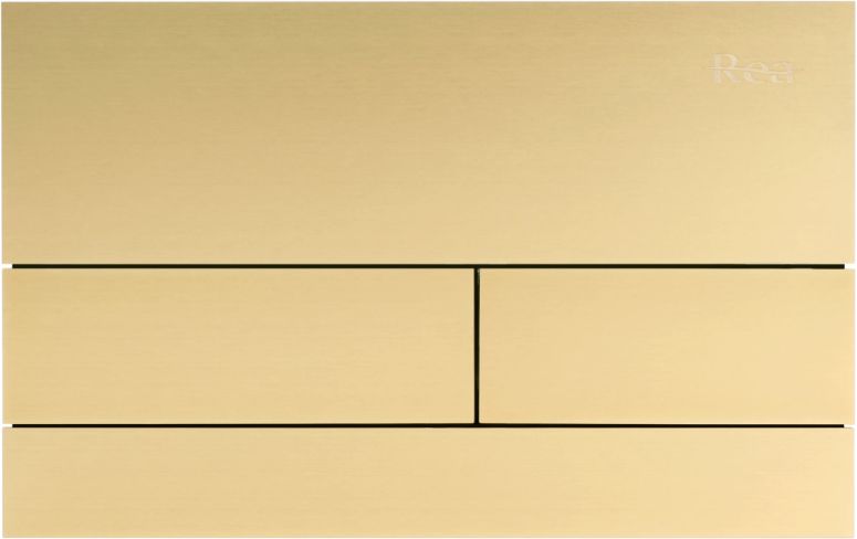 Rea T Steel bouton de chasse d'eau pour WC doré REA-E0055