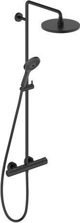 Duravit C.1 ensemble de douche mural avec thermostat oui noir C14280008046
