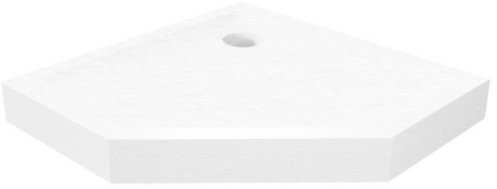 New Trendy Mild Stone receveur de douche pentagonal 80x80 cm blanc B-0518