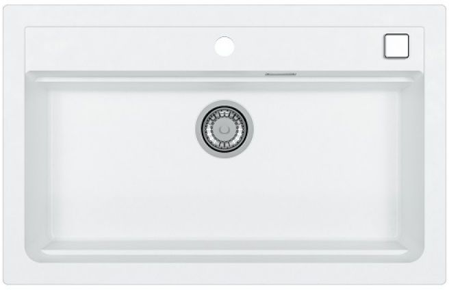 Alveus Atrox évier en granit 79x50 cm blanc 1140443
