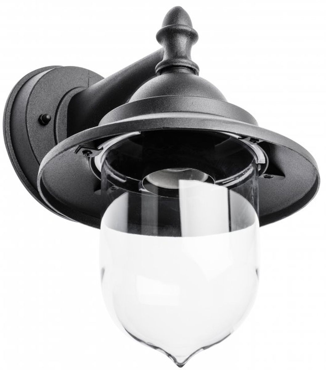 GTV Toskana-Ad applique murale extérieure 1x60 W noir OS-TOS0DA-00