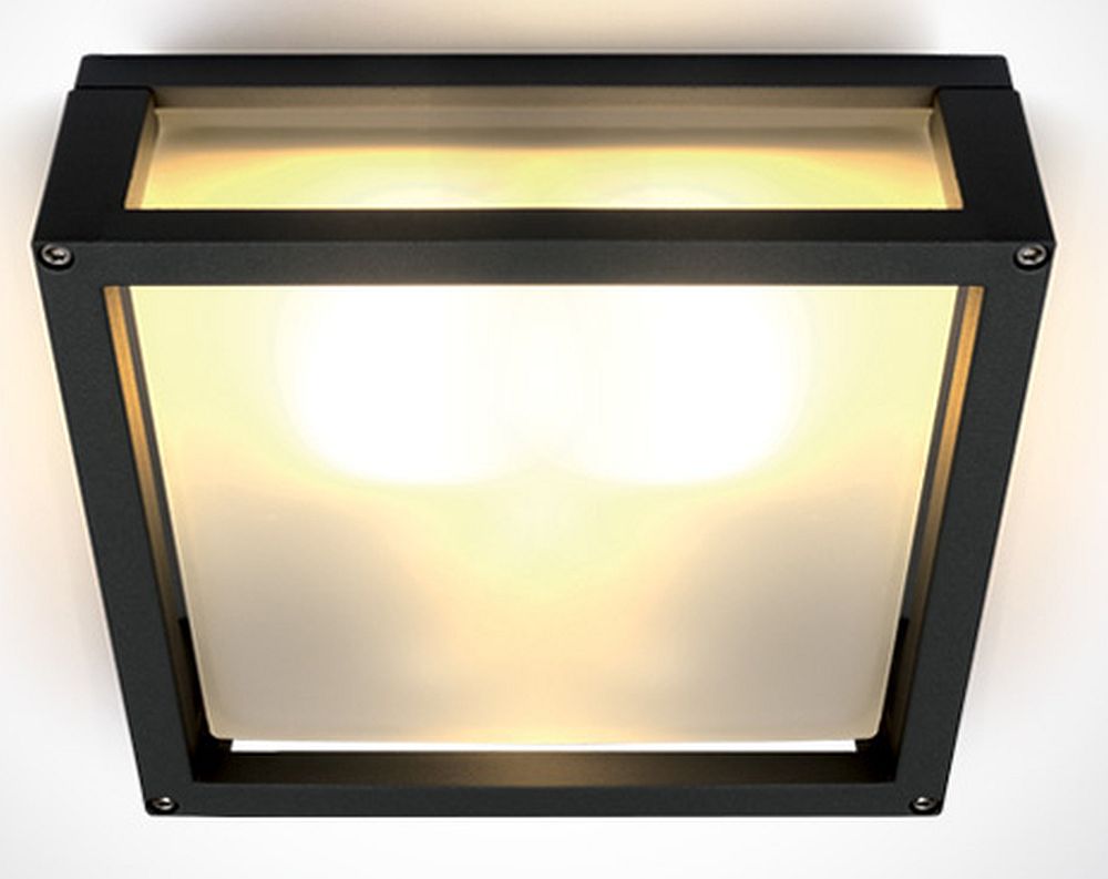 One Light Psofida S plafonnier extérieur 2x12 W noir 67420B/B