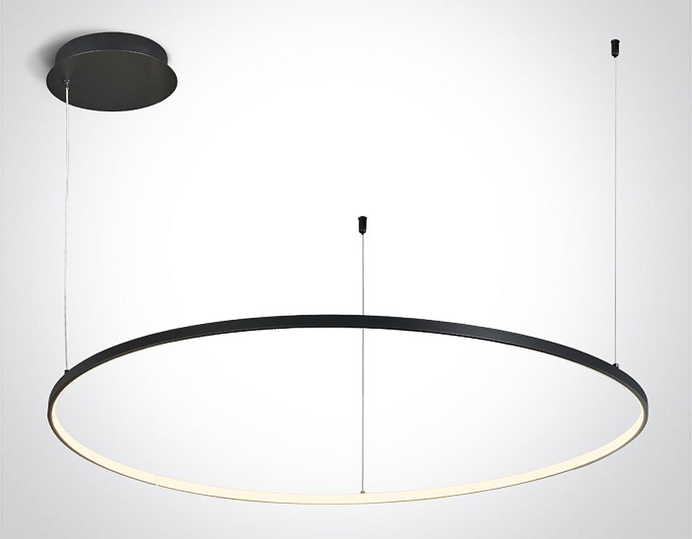 One Light Verdun 1 plafonnier 1x48 W noir 63150/B/W