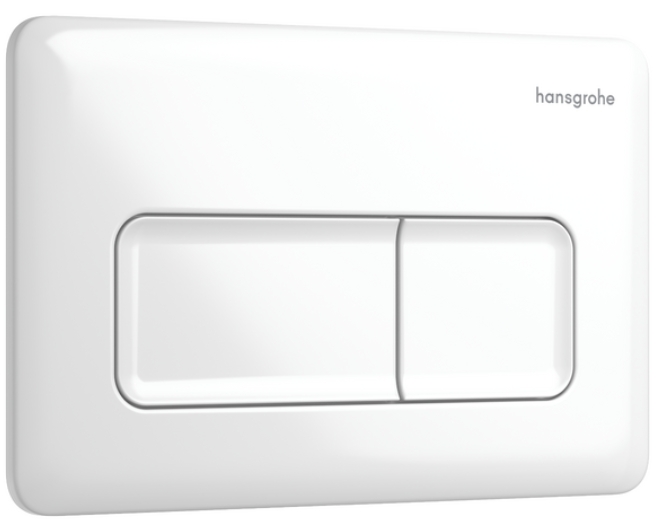 Hansgrohe iFrame Original Q bouton de chasse d'eau pour WC blanc 66001450