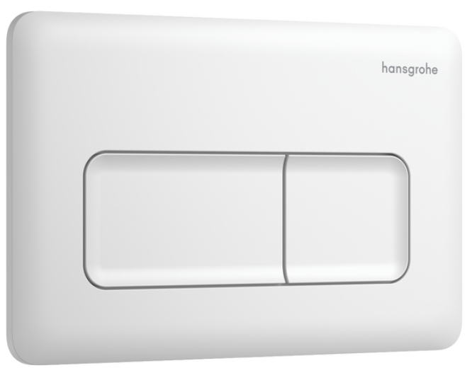 Hansgrohe iFrame Original Q bouton de chasse d'eau pour WC blanc 66001700