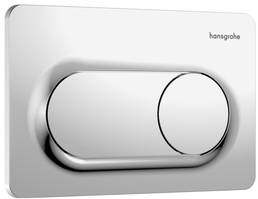 Hansgrohe iFrame Original S bouton de chasse d'eau pour WC chrome brillant 66002000