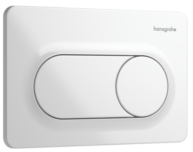 Hansgrohe iFrame Original S bouton de chasse d'eau pour WC blanc 66002450