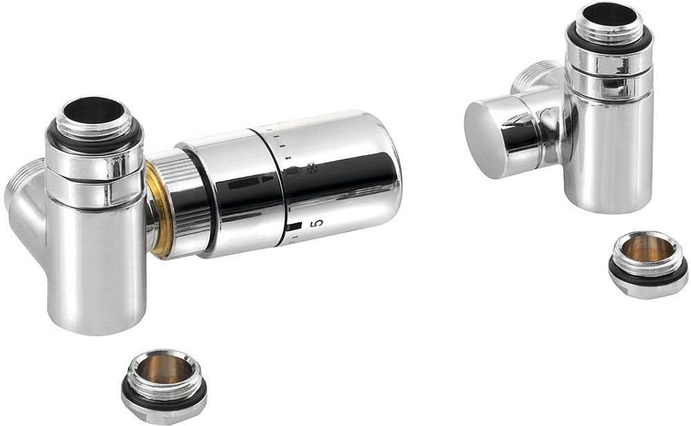 Sapho Corner Combi kit thermostatique chrome CP3021S