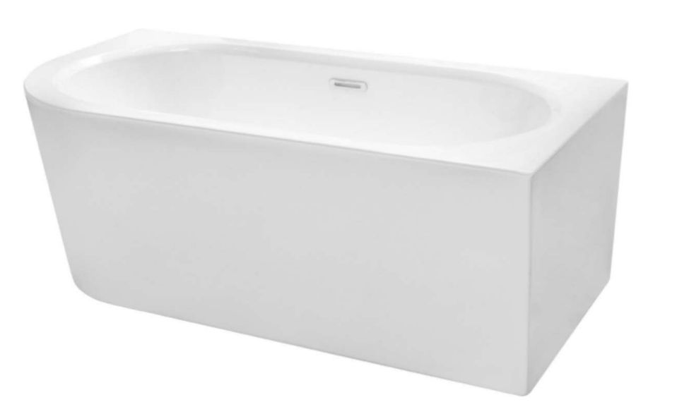 Besco Avita A-Line baignoire murale 159x74.7 cm rectangulaire blanc #WAA-160APBN
