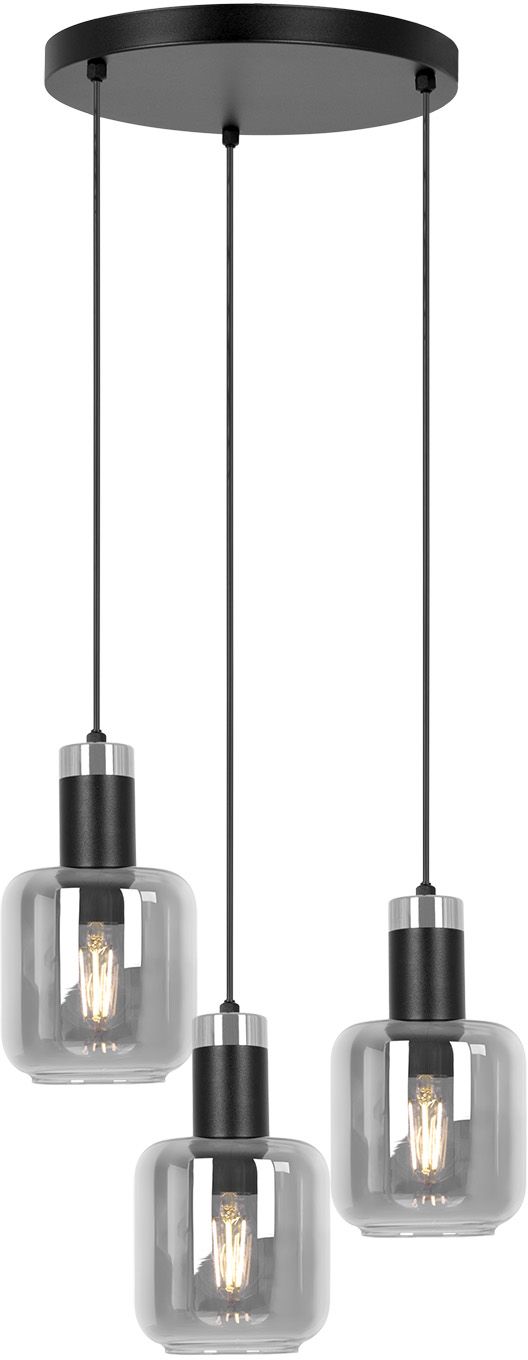 Kaja Denis lampe suspendue 3x15 W noir-graphite K-5262