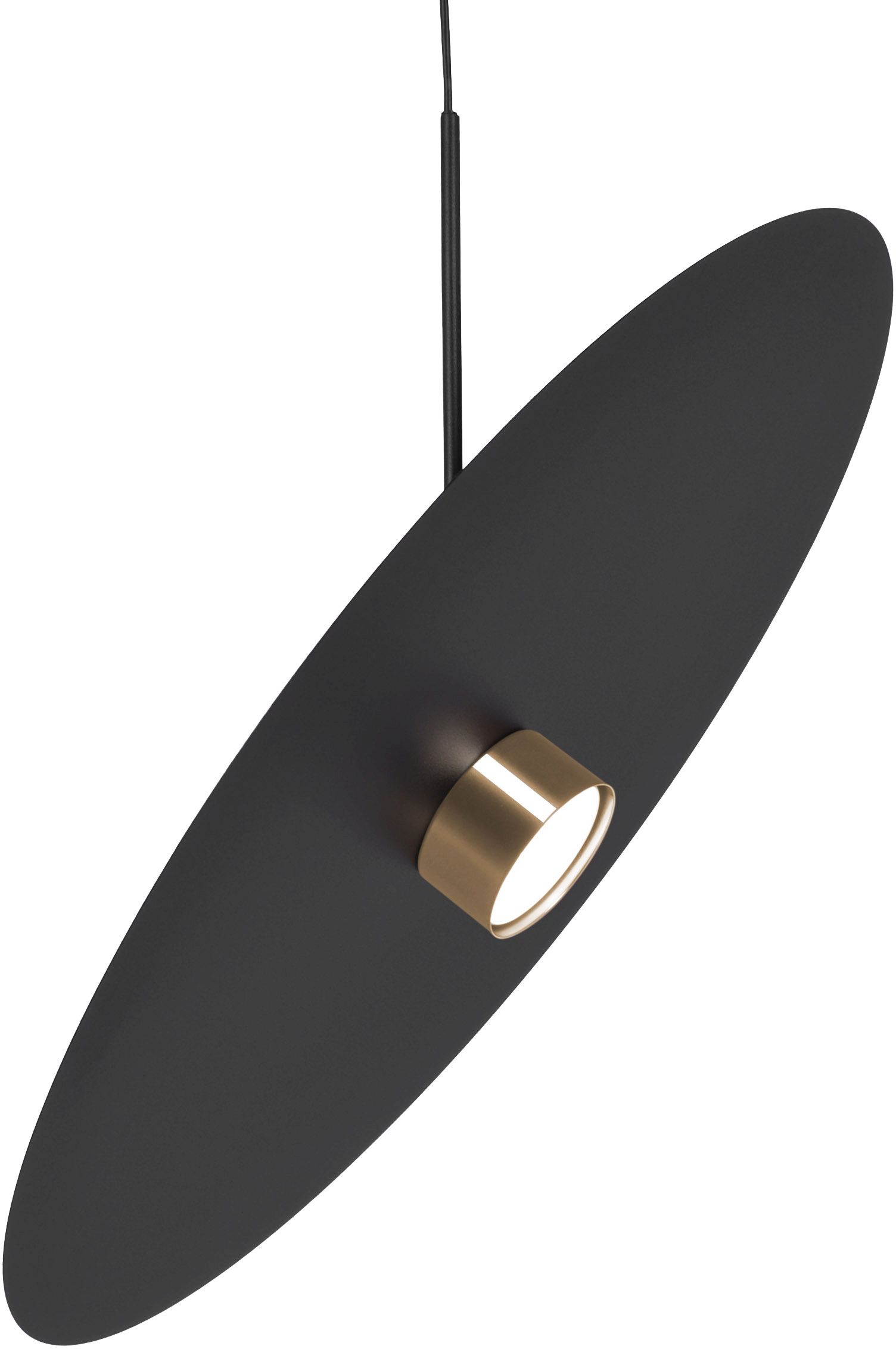 Kaja Burgas lampe suspendue 1x10 W noir-doré K-5458