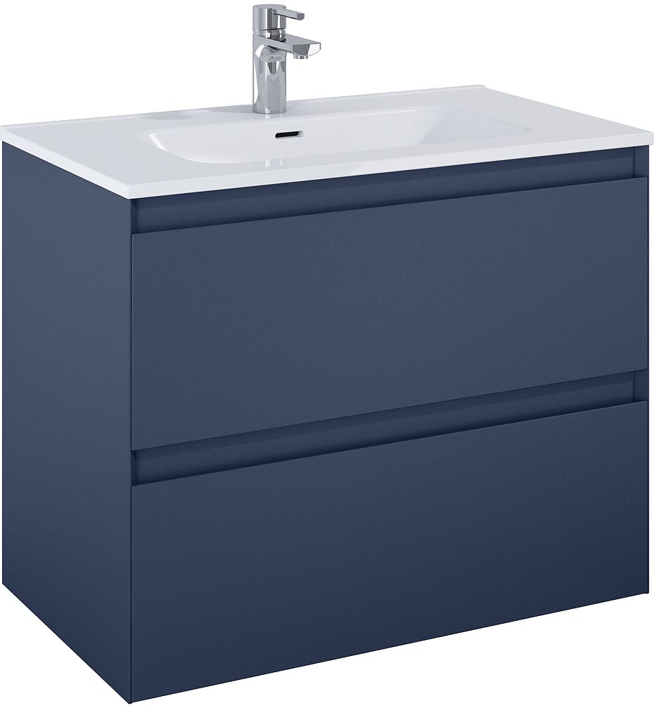 Elita Split armoire 80x45.8x63.5 cm sous-lavabo suspendu bleu RE010800057030