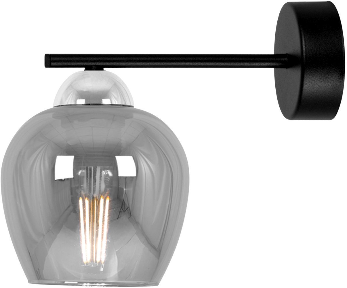 Kaja Nira applique murale 1x15 W noir-chrome K-5613