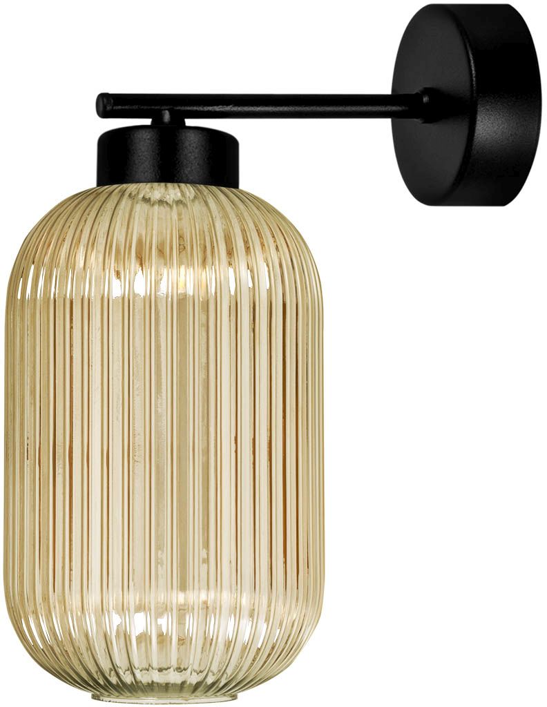 Kaja Fadiga applique murale 1x15 W noir-ambre K-5747