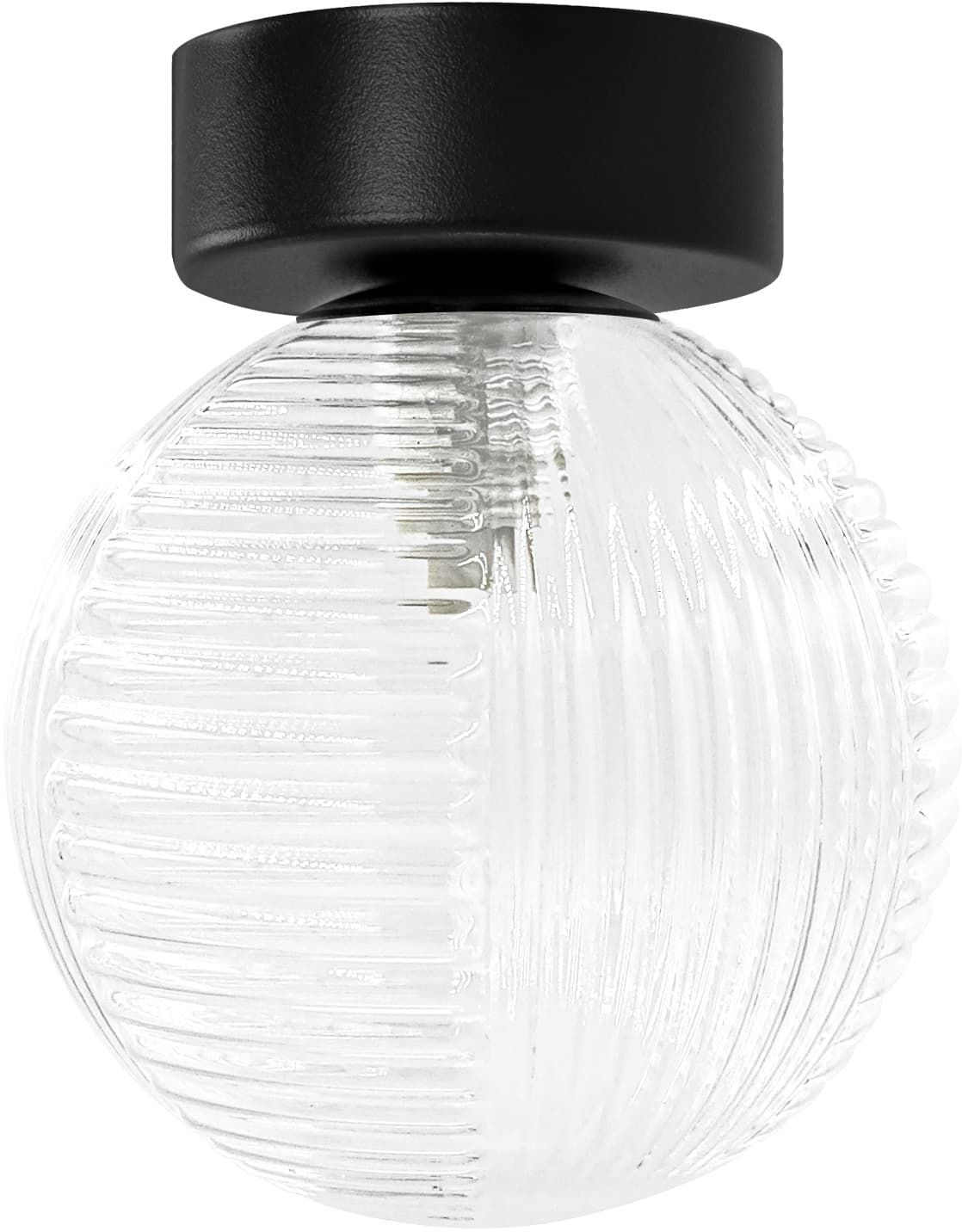 Kaja Aura plafonnier 1x10 W noir-transparent K-5681