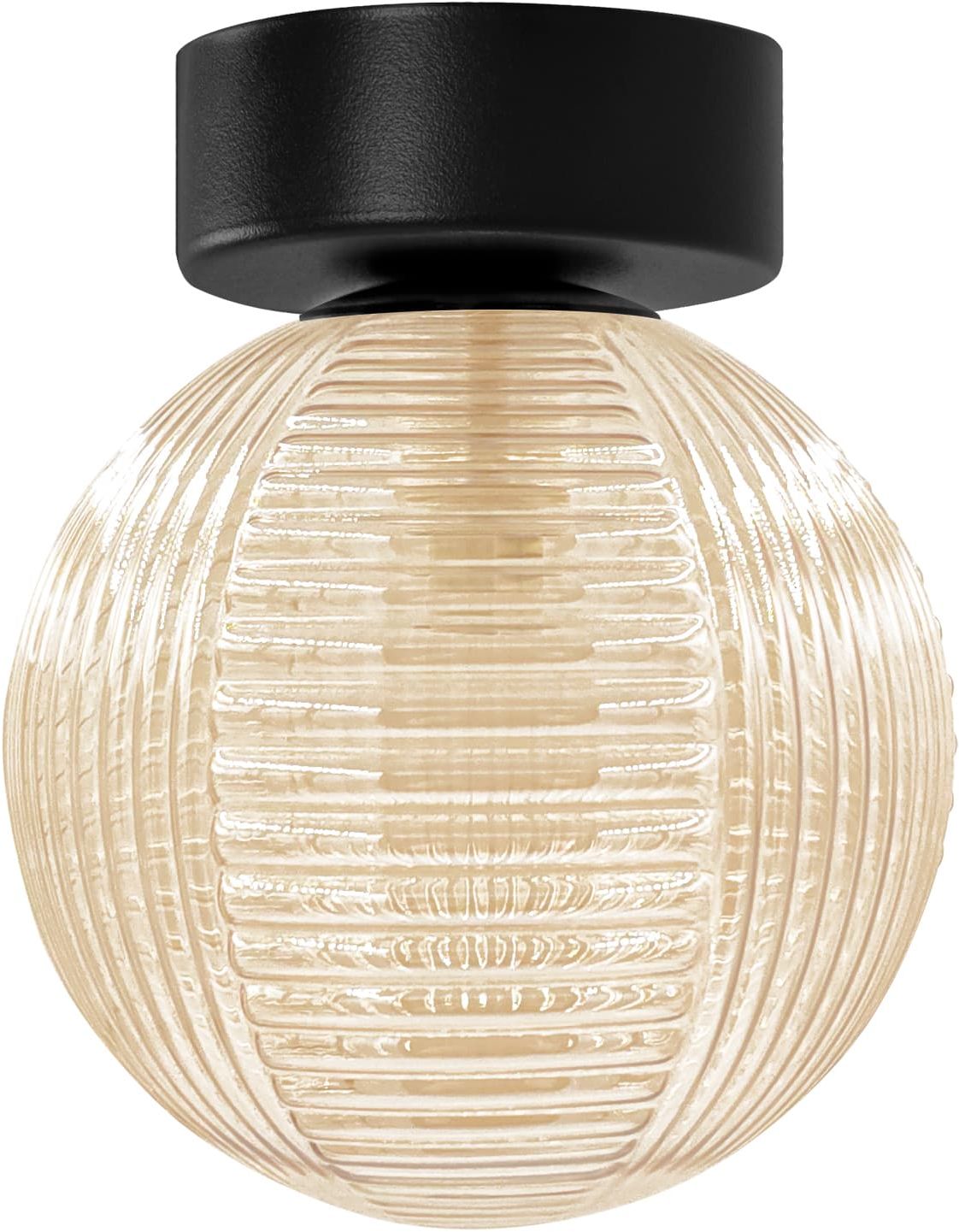 Kaja Giro plafonnier 1x10 W noir-ambré K-5686