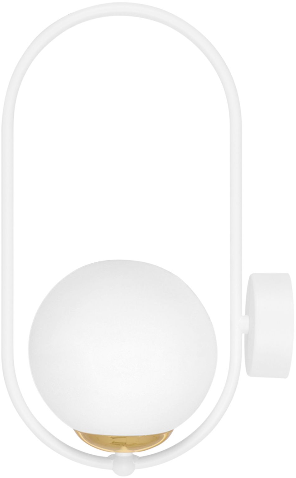 Kaja Malta applique murale 1x10 W blanc-doré K-5472