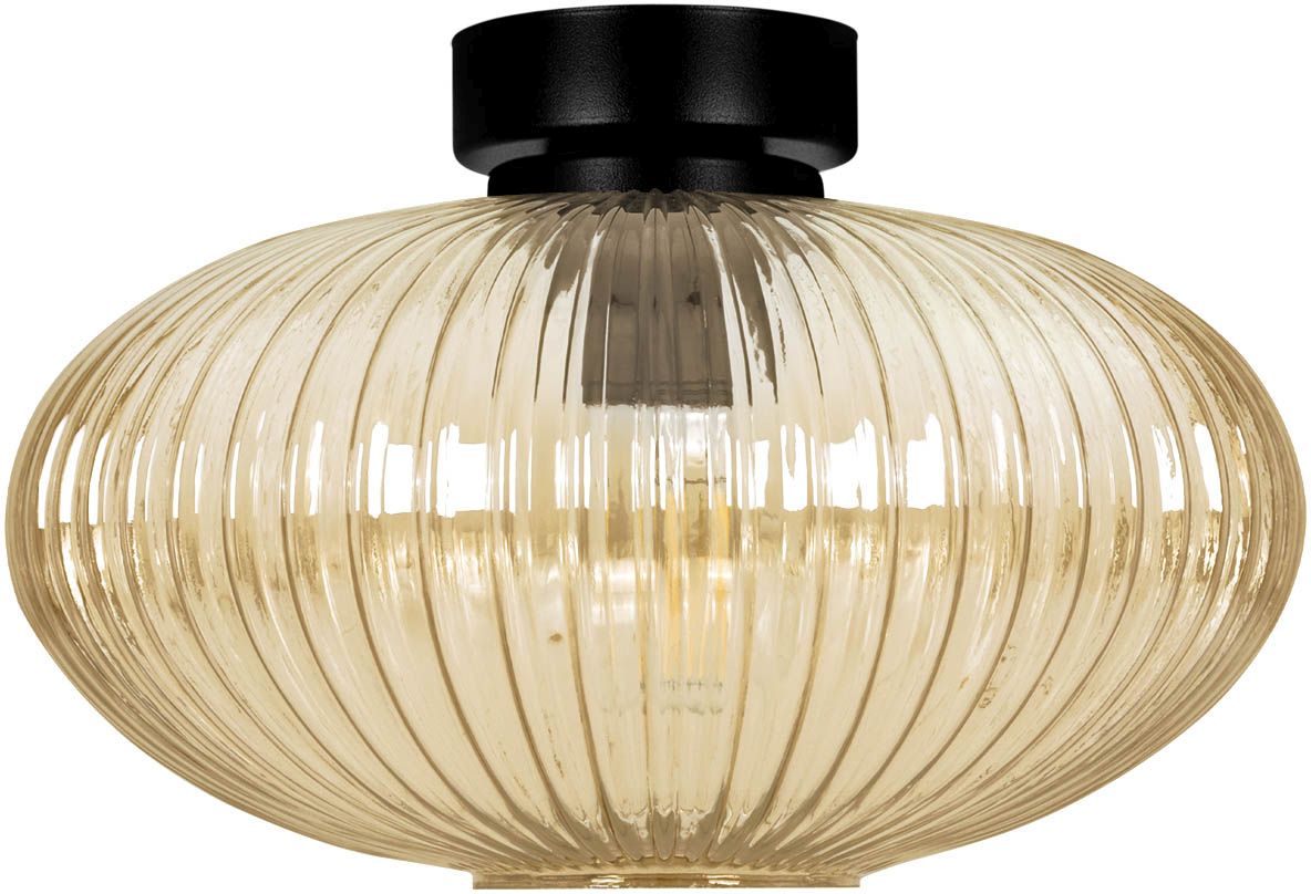 Kaja Drop plafonnier 1x15 W noir-ambré K-5674