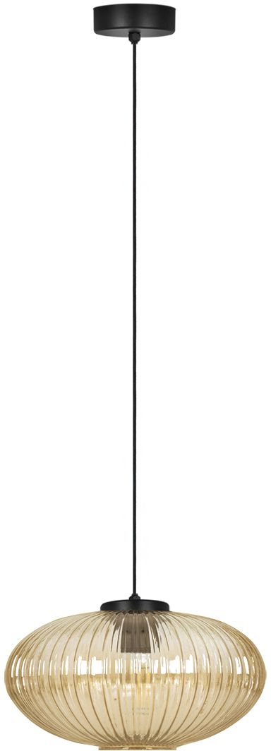 Kaja Drop lampe suspendue 1x15 W noir-ambre K-5673