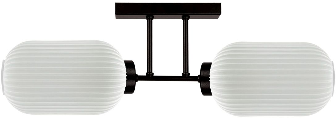 Kaja Vilar plafonnier 2x15 W blanc-noir K-5733